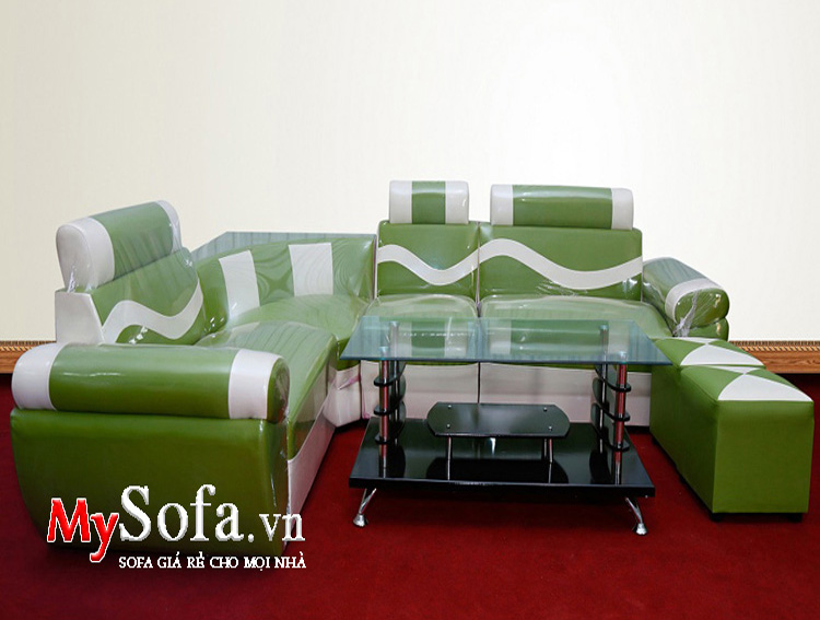 Bộ bàn ghế sofa giá dưới 3 triệu mầu xanh đẹp