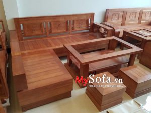 Mẫu ghế Sofa gỗ cho phòng khách AmiA SFG019 | mySofa.vn
