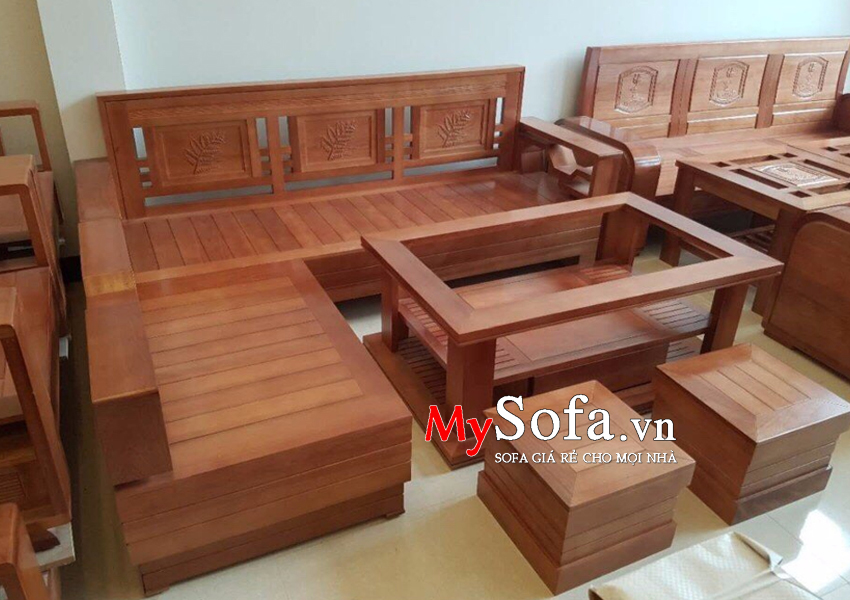 Mẫu ghế Sofa gỗ cho phòng khách AmiA SFG019 | mySofa.vn