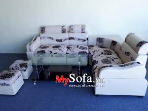 Bộ Sofa da đẹp giá rẻ, mặt nỉ AmiA SFD133