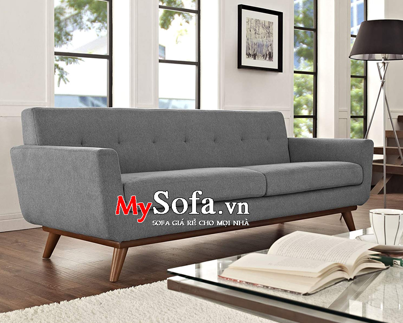 Ghế sofa văng nỉ AmiA SFN095 màu ghi