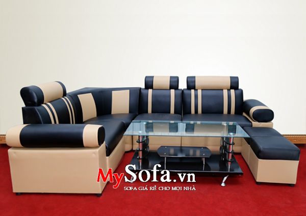 Mẫu ghế Sofa da giá rẻ, đẹp AmiA SFD026