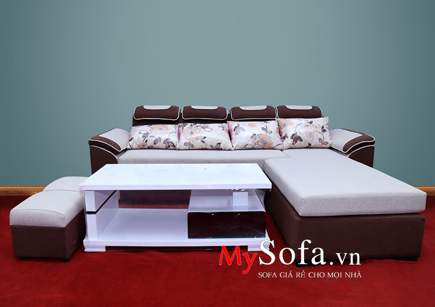 Mẫu ghế Sofa nỉ dạng góc đẹp AmiA SFN013 | mySofa.vn