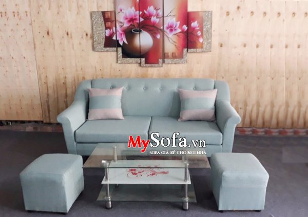 Hình ảnh ghế Sofa văng mini chất liệu nỉ AmiA SFV155