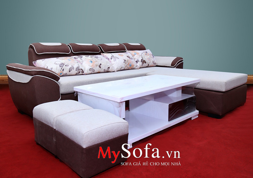 Mẫu ghế Sofa nỉ dạng góc đẹp AmiA SFN013