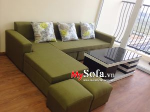 Mẫu ghế Sofa nỉ đẹp giá rẻ, dạng góc AmiA SFN110