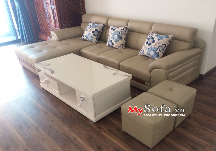 Mẫu ghế Sofa da đẹp, sang trọng AmiA SFD123 | mySofa.vn