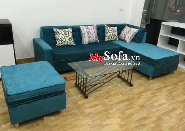 Mẫu Sofa nỉ dạng góc cho phòng khách AmiA SFN090