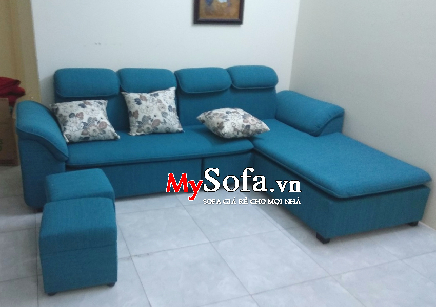 Mẫu Sofa nỉ dạng góc cho phòng khách AmiA SFN069