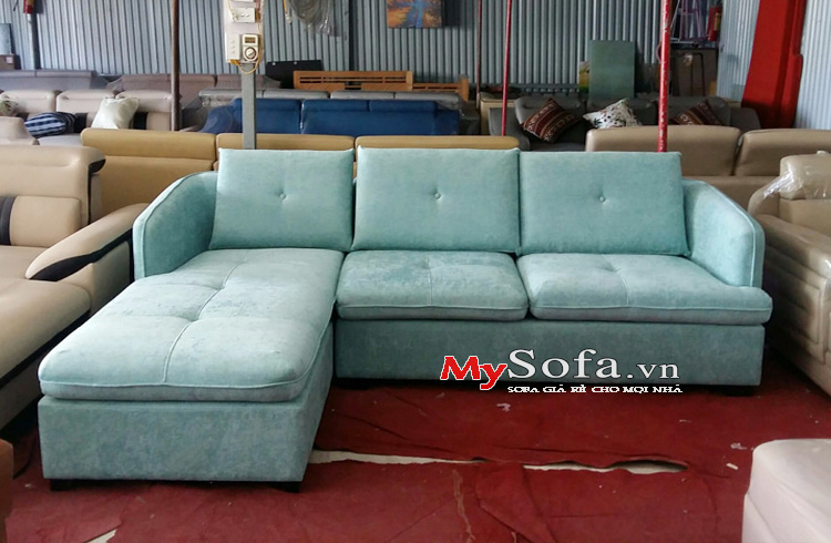 Hình ảnh mẫu ghế sofa nỉ góc chữ l sang trọng AmiA SFN180