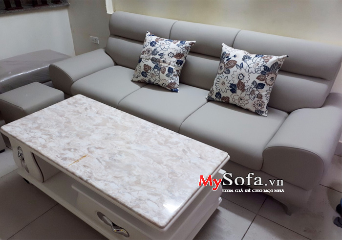 Mẫu sofa vằn da kích thước nhỏ cho phòng khách AmiA SFD143