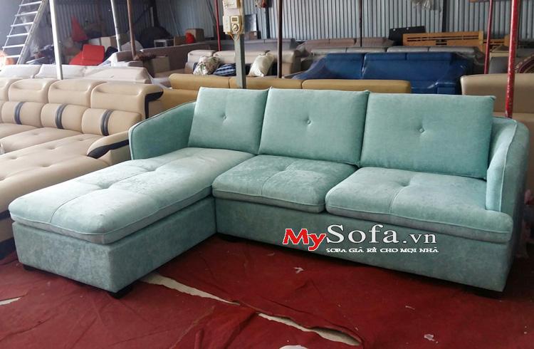 Hình ảnh mẫu ghế sofa nỉ góc chữ l sang trọng AmiA SFN180