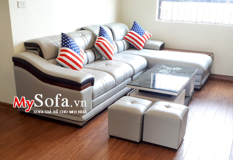 Sofa giá rẻ dưới 10 triệu chất liệu da công nghiệp