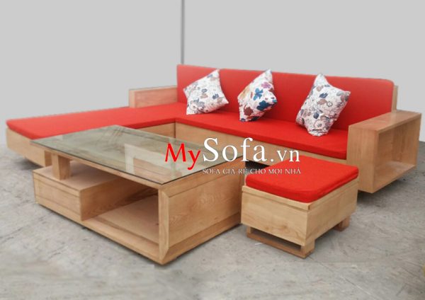 Hình ảnh ghế Sofa gỗ sồi AmiA SFG2405 tại kho MySofa.vn