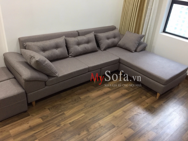 Sofa nỉ cho phòng khách đẹp AmiA SFN162