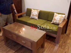 Bộ ghế Sofa văng gỗ mini AmiA SFG029