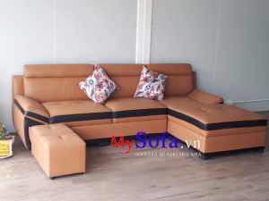 Mẫu ghế Sofa góc chữ L đẹp cho phòng khách AmiA SFD131A