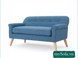 Ghế sofa văng nỉ mầu xanh đẹp MyS-2307