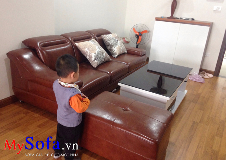 AmiA SFD100A mẫu Sofa da dạng văng mini cho phòng khách nhỏ