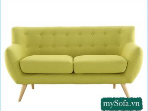 Mẫu sofa văng nỉ đẹp giá rẻ mầu xanh cốm MyS-18202