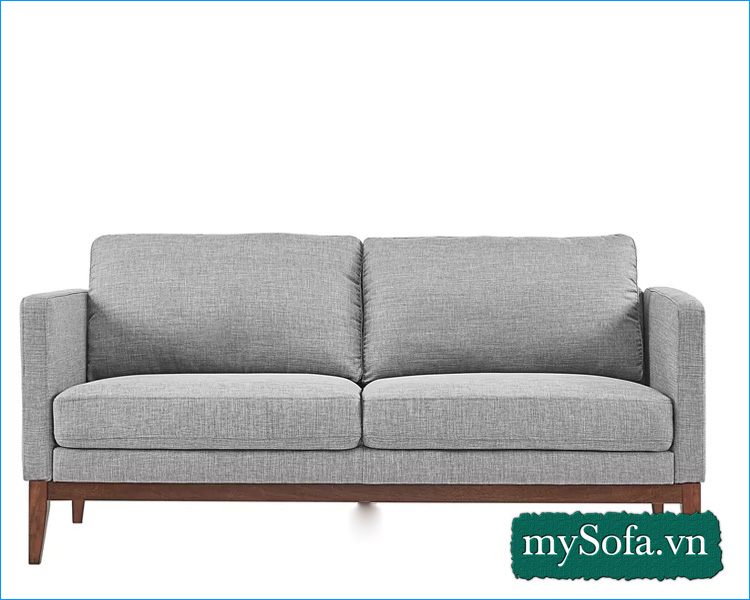 Hình ảnh Ghế sofa văng mini giá rẻ 2 chỗ màu ghi sáng MyS-18328