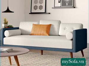 Hình ảnh Sofa nỉ văng nhỏ xinh xắn kiểu hiện đại MyS-18327