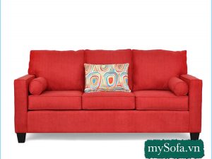 Bộ ghế sofa văng nỉ đẹp màu đỏ MyS-18234