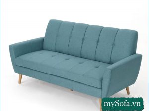 Hình ảnh mẫu ghế sofa văng nỉ đẹp xanh nhạt MyS-18230