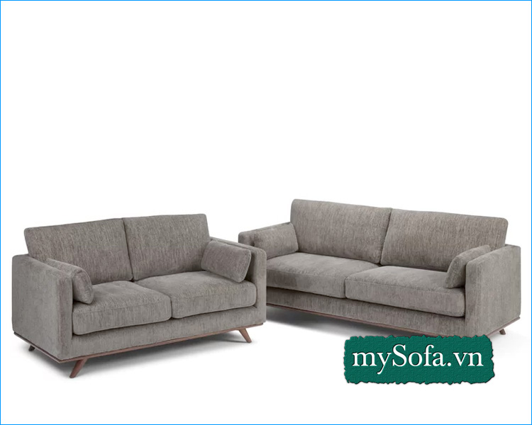 Bộ ghế Sofa nỉ đẹp kê phòng khách chung cư hiện đại MyS-18650
