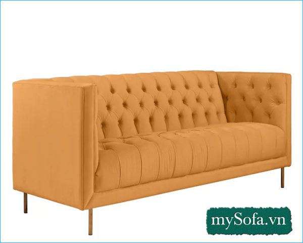 mẫu ghế sofa đẹp màu cam, kiểu thiết kế hiện đại MyS-19353