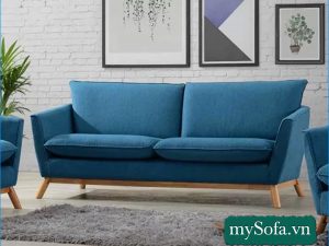 mẫu ghế sofa nhỏ xinh chân gỗ cao MyS-19331
