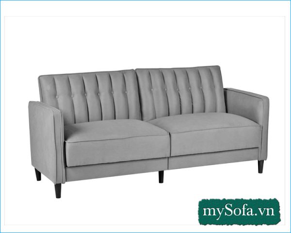 mẫu sofa văng đẹp giá rẻ màu ghi MyS-19055