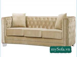 Mẫu Sofa nỉ đẹp kiểu châu âu MyS-19363
