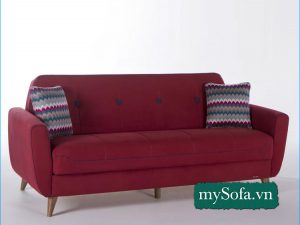 mẫu ghế sopha đẹp giá rẻ màu đỏ đậm MyS-19573