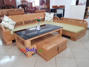 Ghế Sofa góc dạng gỗ cao cấp