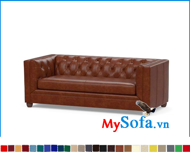 Ghế sofa đơn dài dạng bằng da