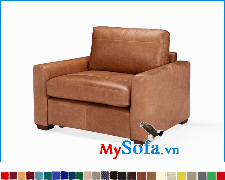 Ghế sofa da một chỗ ngồi dạng ghế đơn