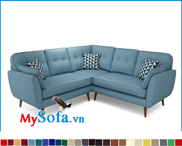 Mẫu ghế sofa vải nỉ đẹp kê phòng khách