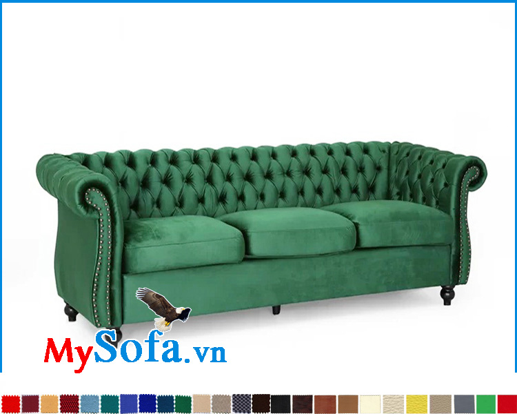 Sofa băng dài thiết kế dáng cổ điển
