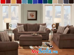 MyS 0619075 là bộ sofa 3 ghế dành cho gia đình đông người, màu sắc trang nhã lịch sự