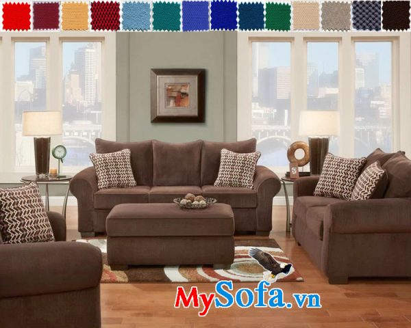 MyS 0619075 là bộ sofa 3 ghế dành cho gia đình đông người, màu sắc trang nhã lịch sự