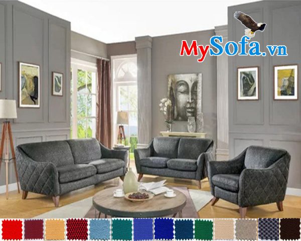 Bộ sofa nỉ dạng văng đẹp và hiện đại tinh tế