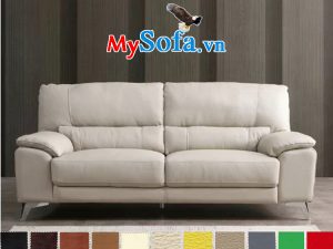 mẫu ghế sofa văng chất da cao cấp hiện đại