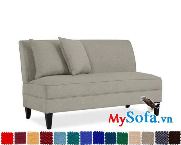 Ghế sofa nỉ kiểu văng dài đẹp cho phòng ngủ