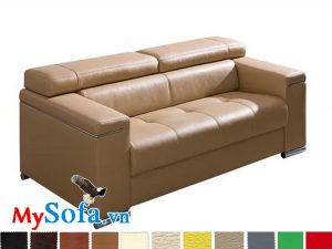 Ghế sofa văng chất da đẹp hiện đại, sang trọng