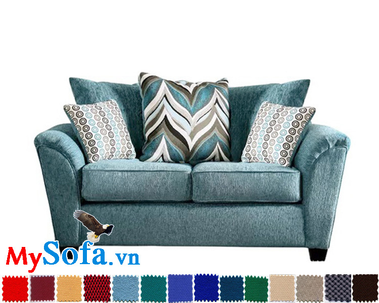 mẫu sofa dạng văng thiết kế trẻ trung, màu sắc bắt mắt