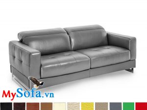 sofa da dạng văng 2 chỗ đẹp hiện đại