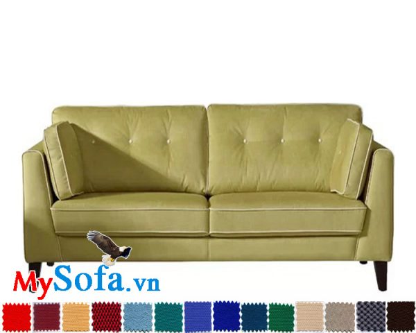 sofa văng đẹp chất nỉ trẻ trung tươi tắn