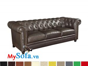 MyS 0619008 có thiết kế dạng văng lấy cảm hứng cổ điển đem lại sự sang trọng cho phòng khách