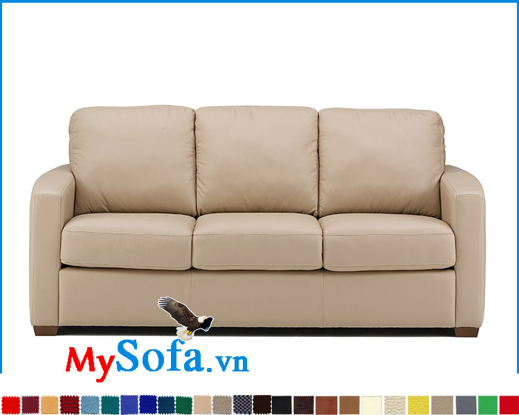 Ghế sofa văng dài 3 chỗ ngồi chất liệu da